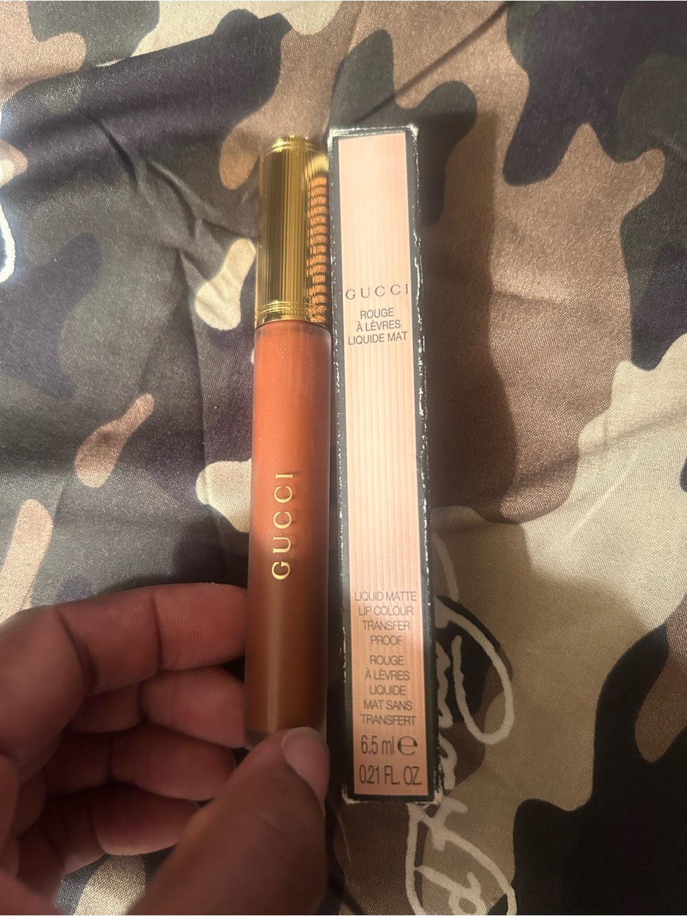 Gucci Liquid Matte Lipstick — Terracotta Brown